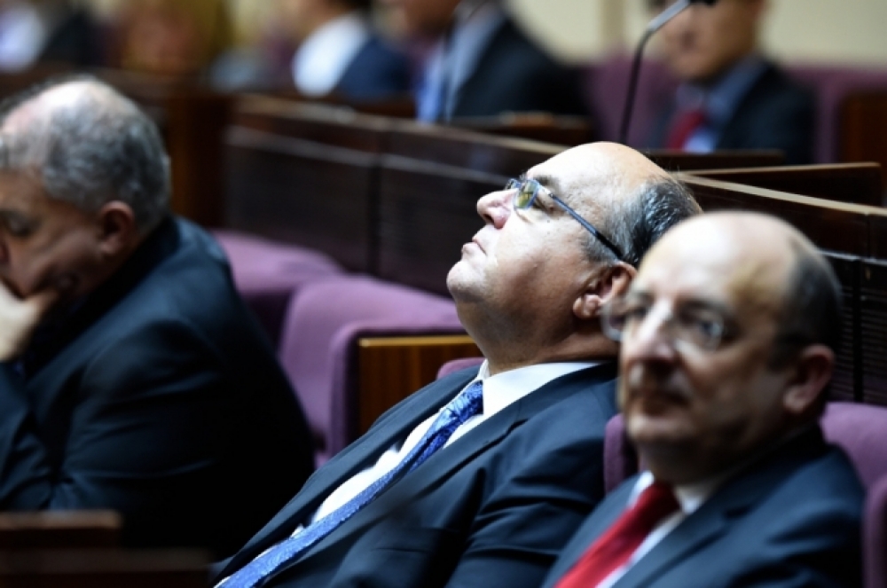 is-siġġu tal-parlament ta' Manwel Mallia illejla kien vojt